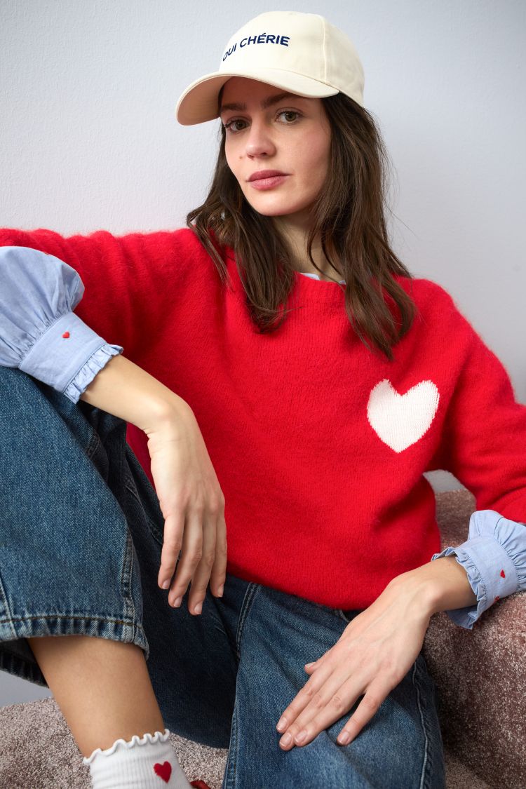 Red Heart Pullover