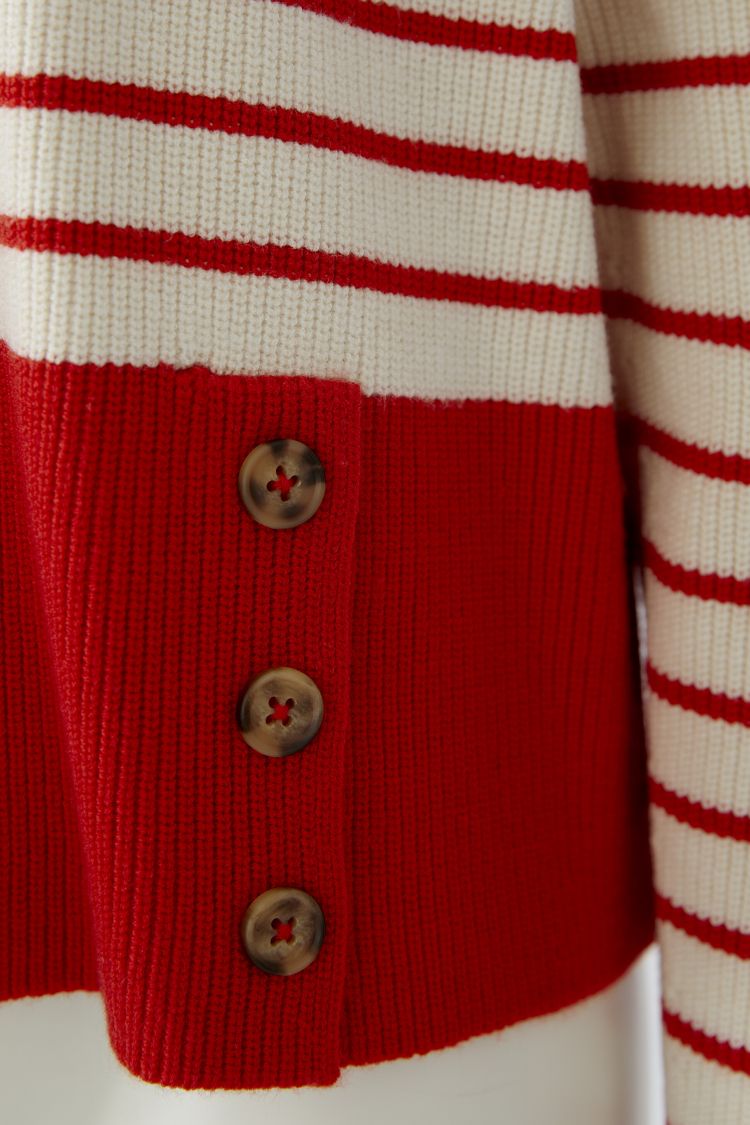 Red Stripe Pullover