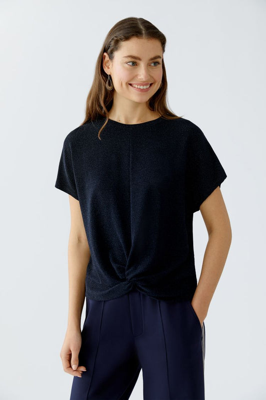 Navy Sparkle Blouse