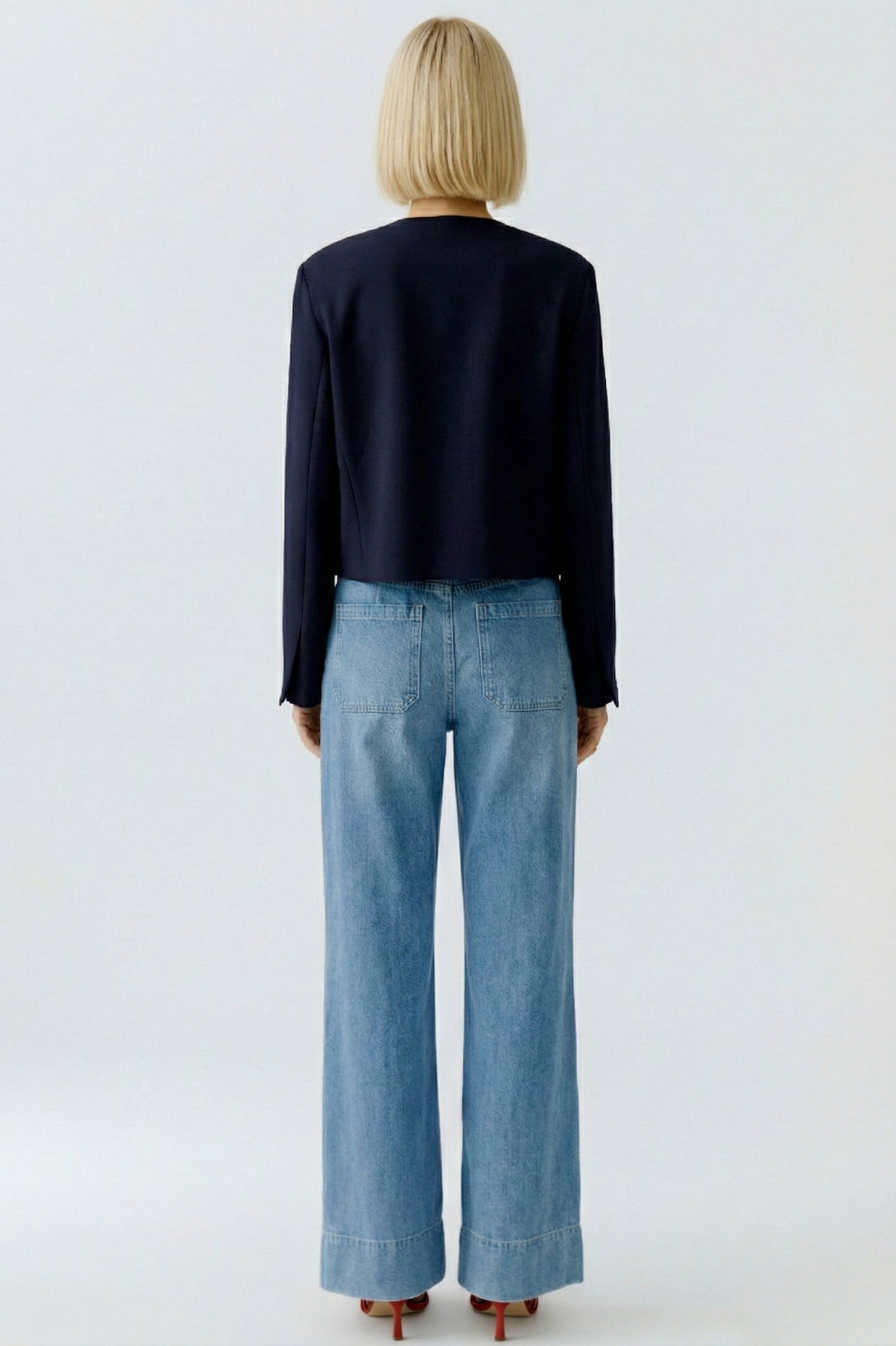 96341 Oui DARK BLUE JACKET W/ BUTTONS