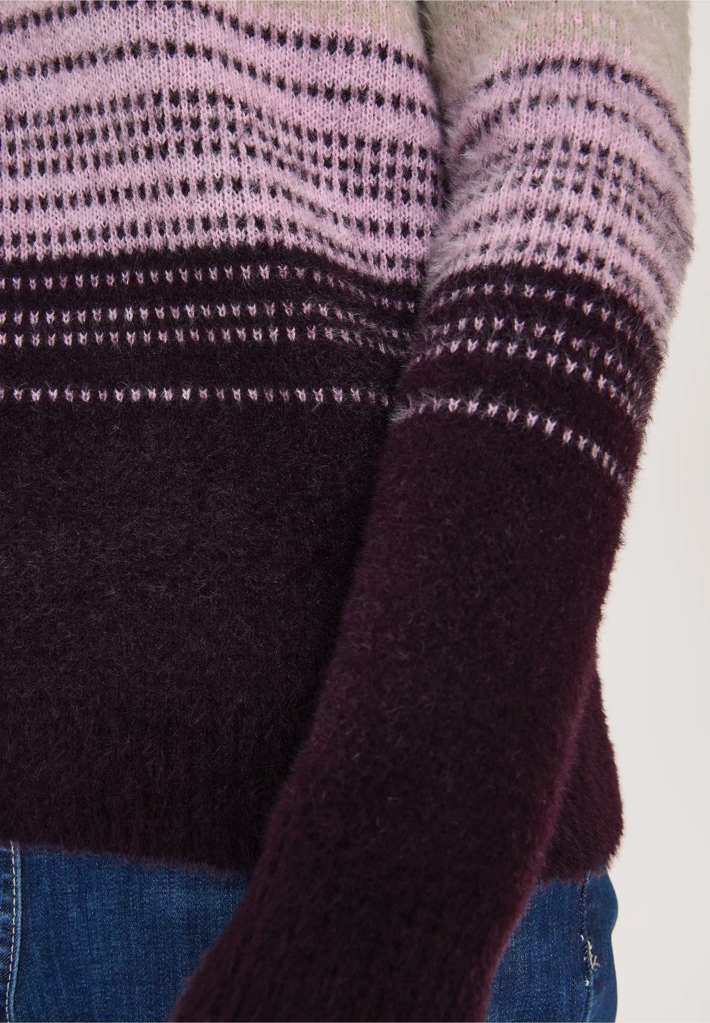 Striped Feathyarn Sweater