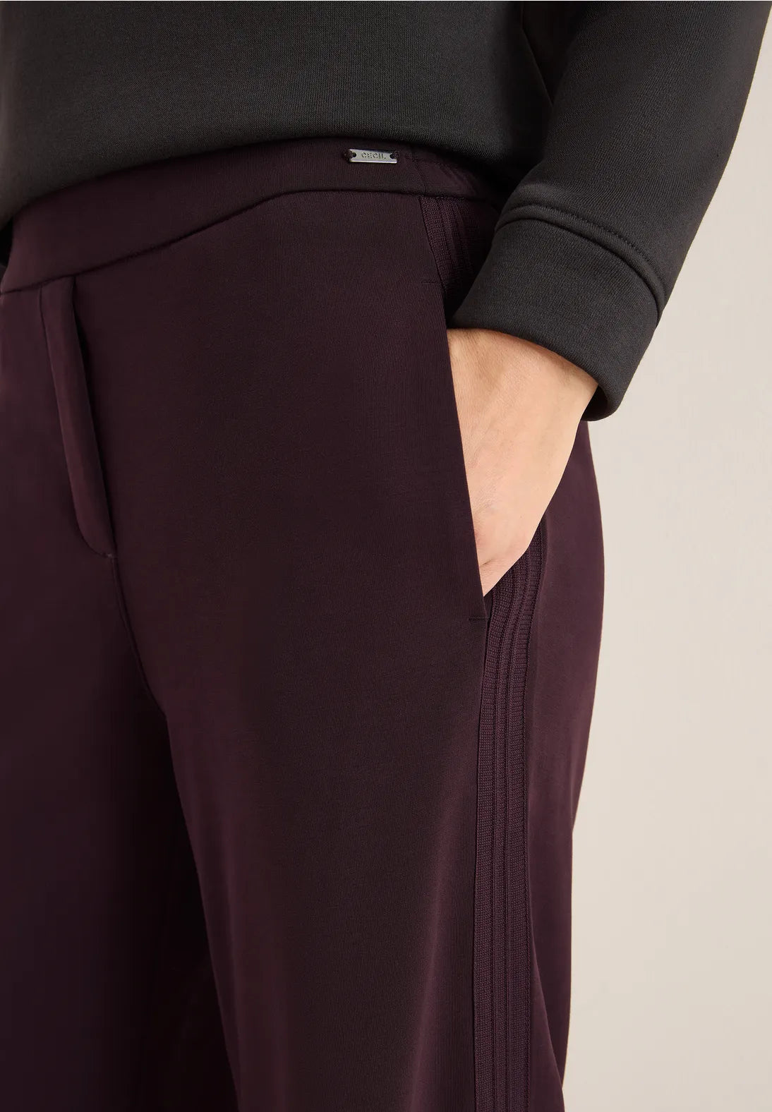 Soft Trousers With Side Stripes