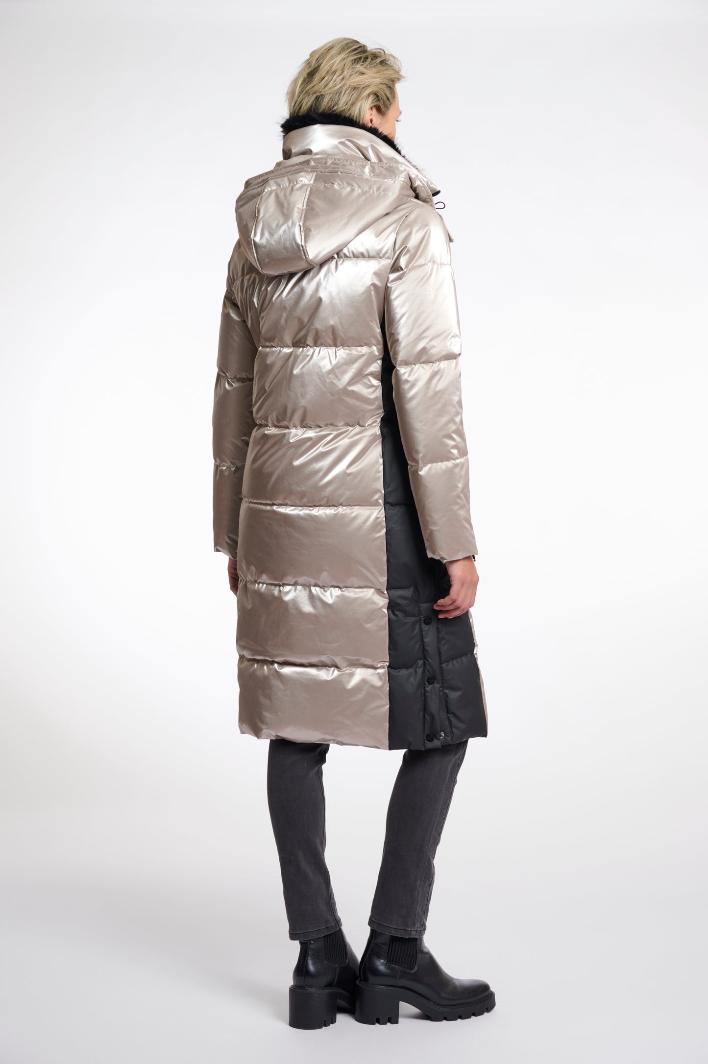 Ciara Long Metallic Coat