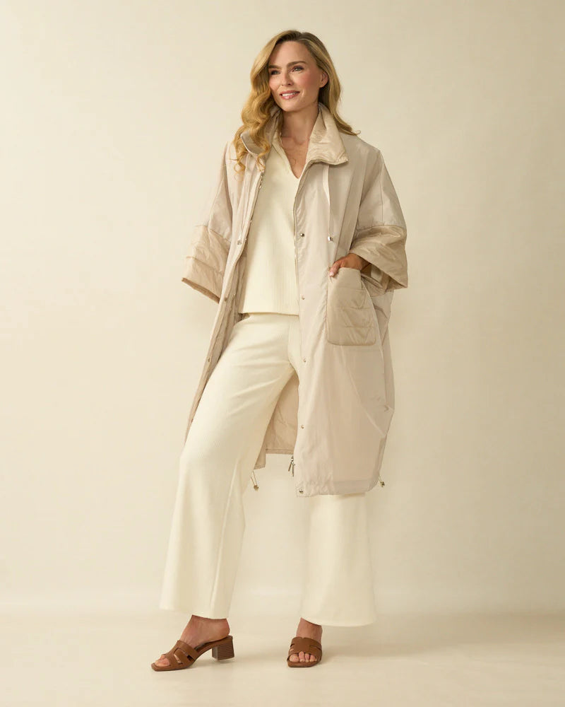 DECK 2558 Ocersized Coat Beige SS25