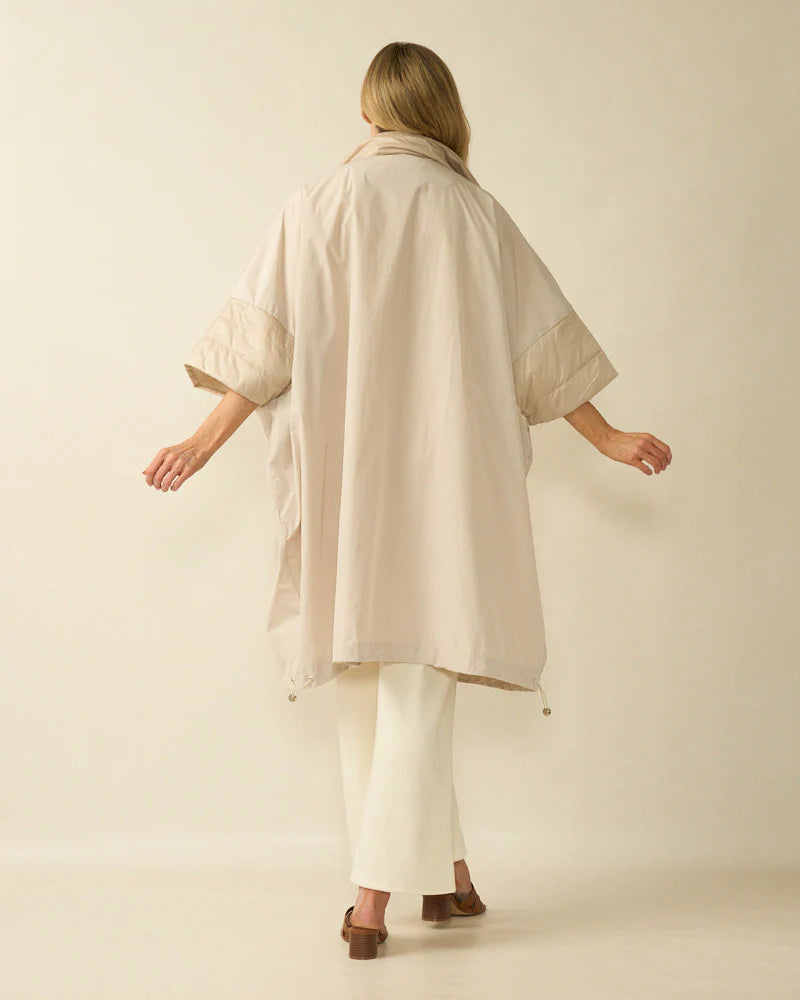 DECK 2558 Ocersized Coat Beige SS25