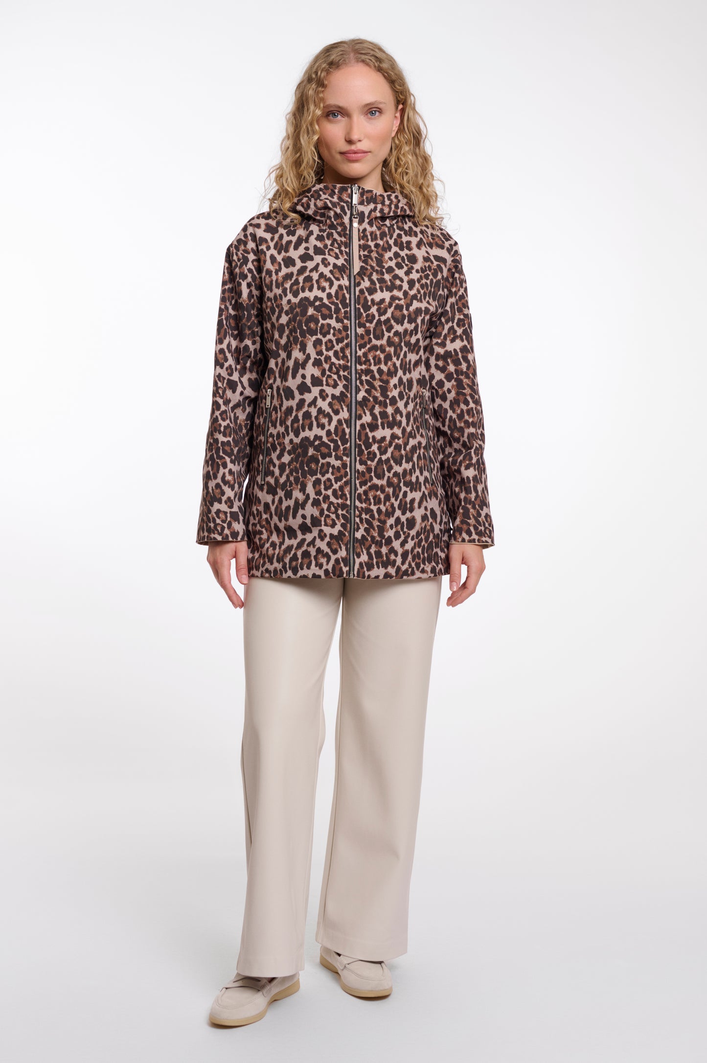 Reversible mid-length jacket
