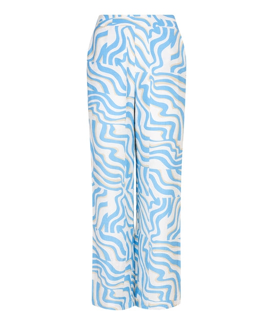 Blue Print Trousers