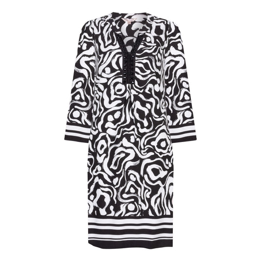 Black & White Print Dress