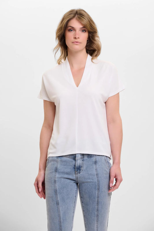 V neck short sleeve top