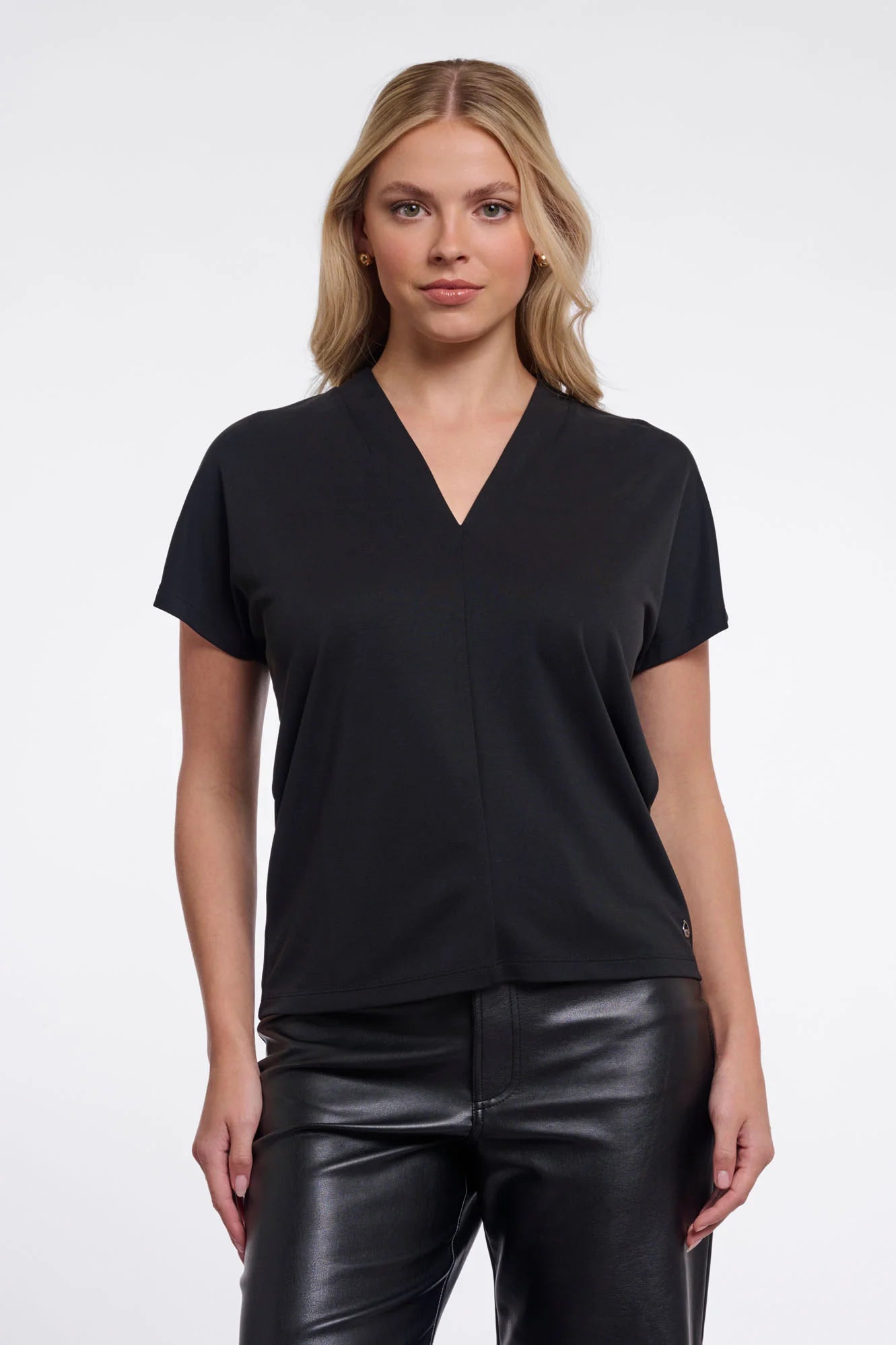 V neck short sleeve top