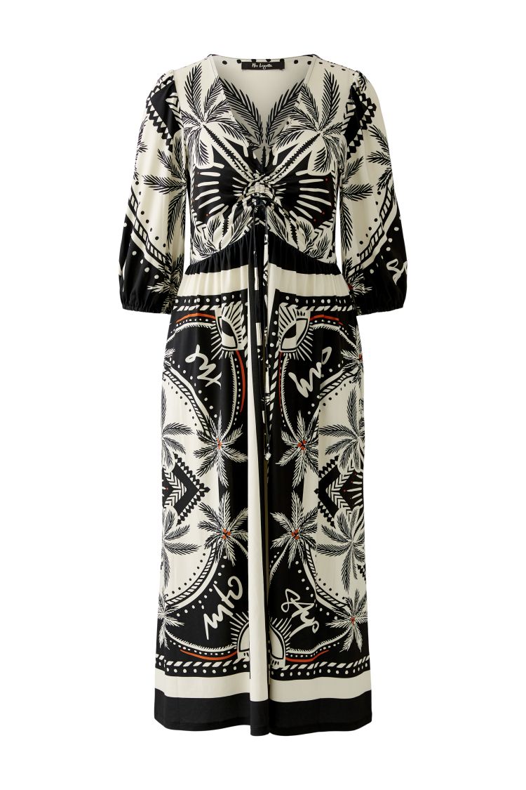 Miss Lagotte Black and White Dress front