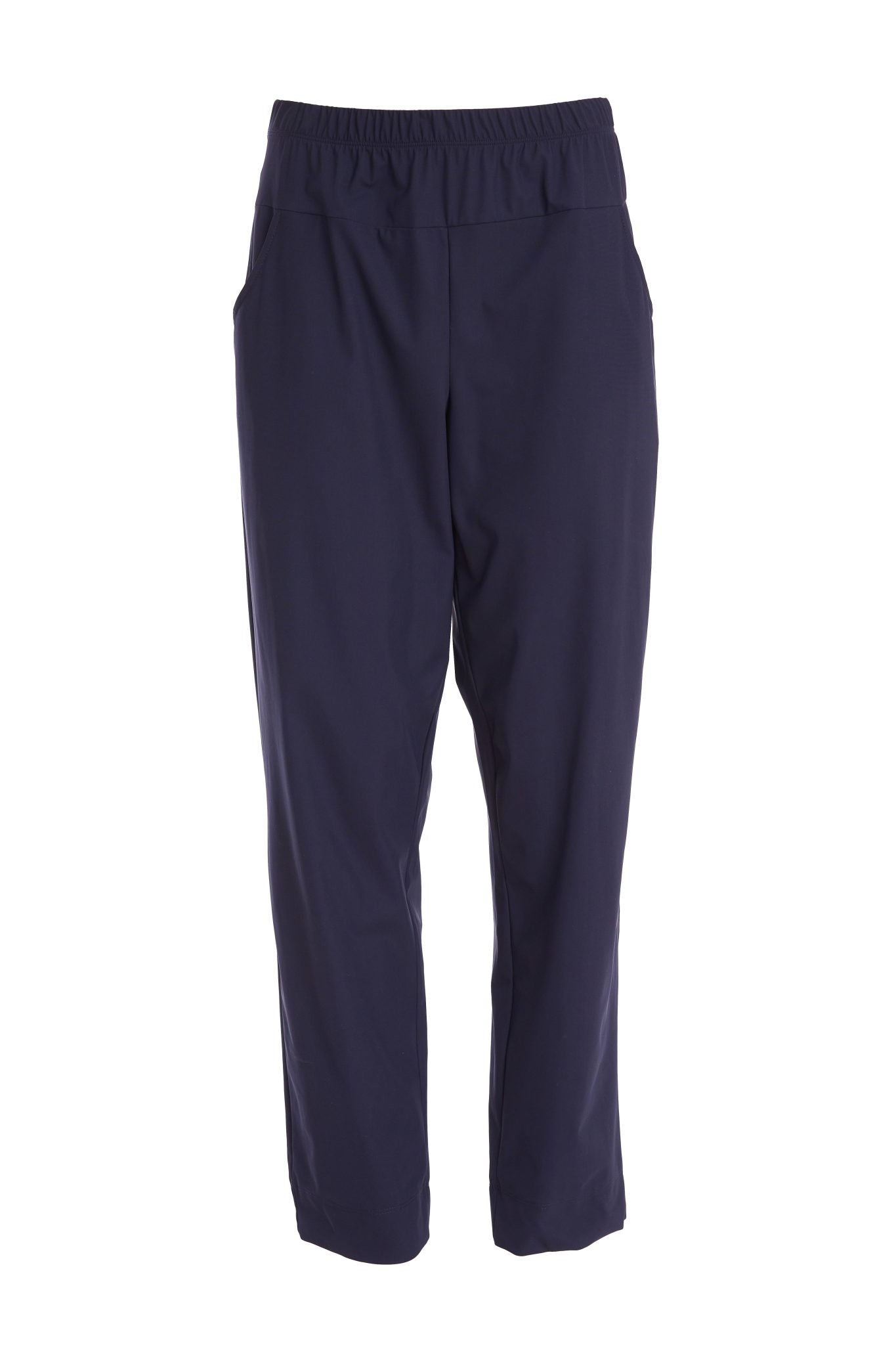 Ora Straight Leg Pull Up Trousers with Pockets