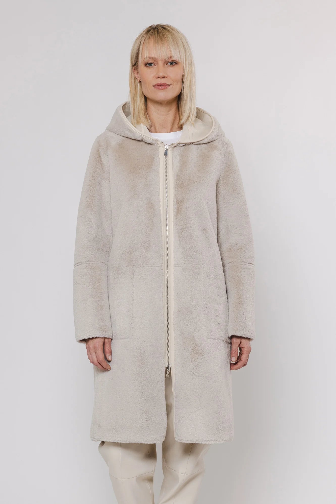 RINO & PELLE Hooded Coat - front