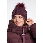 Rino & Pelle Chocolate Detachable Faux-Fur Pompom