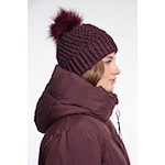 Rino & Pelle Chocolate Detachable Faux-Fur Pompom
