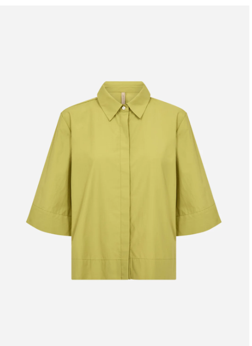 Green shirt on a white background
