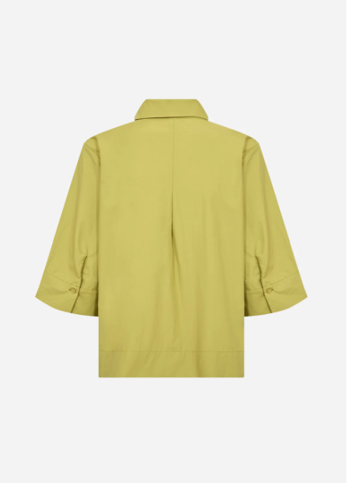 Green jacket on a white background