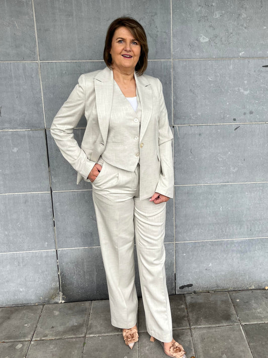 Silver Suit Trousers