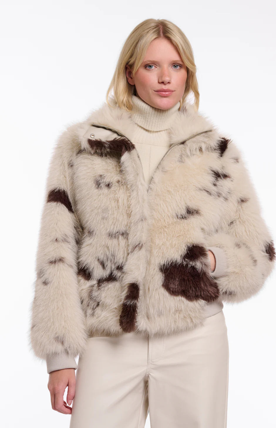 Ambra Short Faux Fur Jacket
