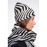 Rino & Pelle Vlora Zebra Print Knit Hat