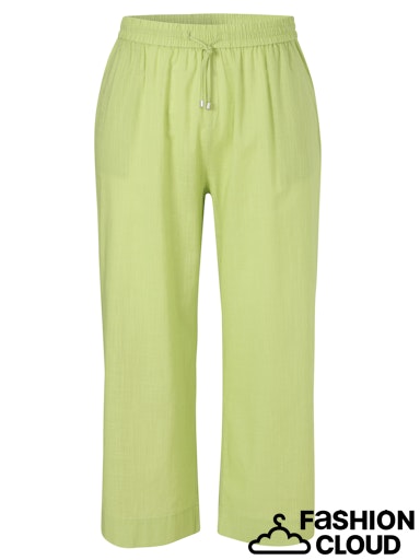Lime green linen capris