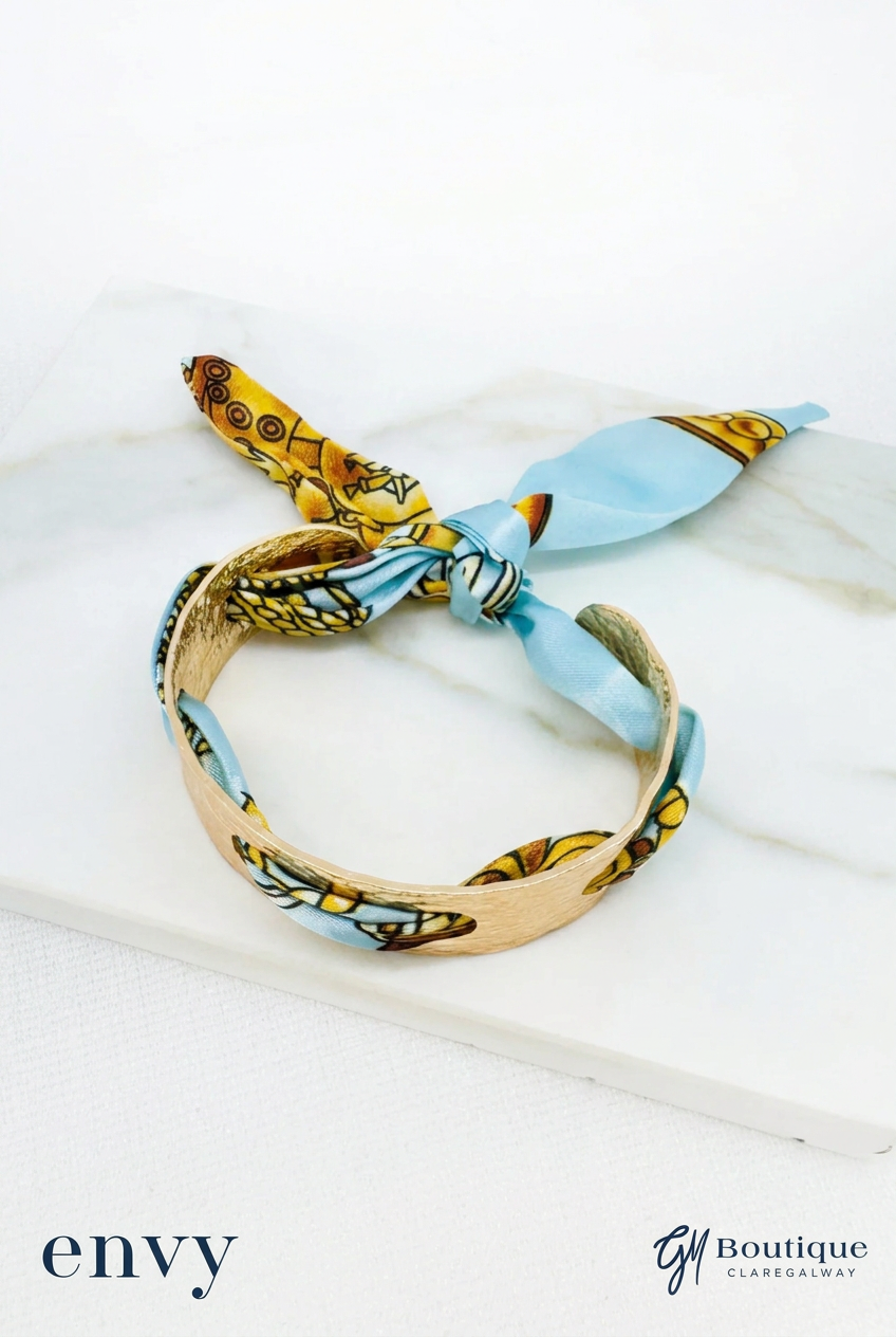 Envy Gold-Tone Scarf Cuff Bracelet