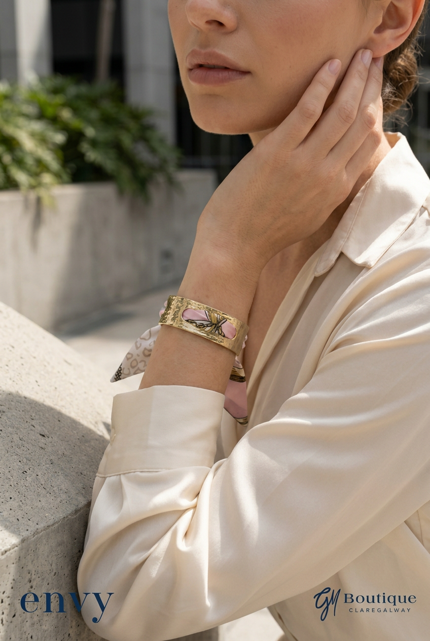 Envy Gold-Tone Scarf Cuff Bracelet