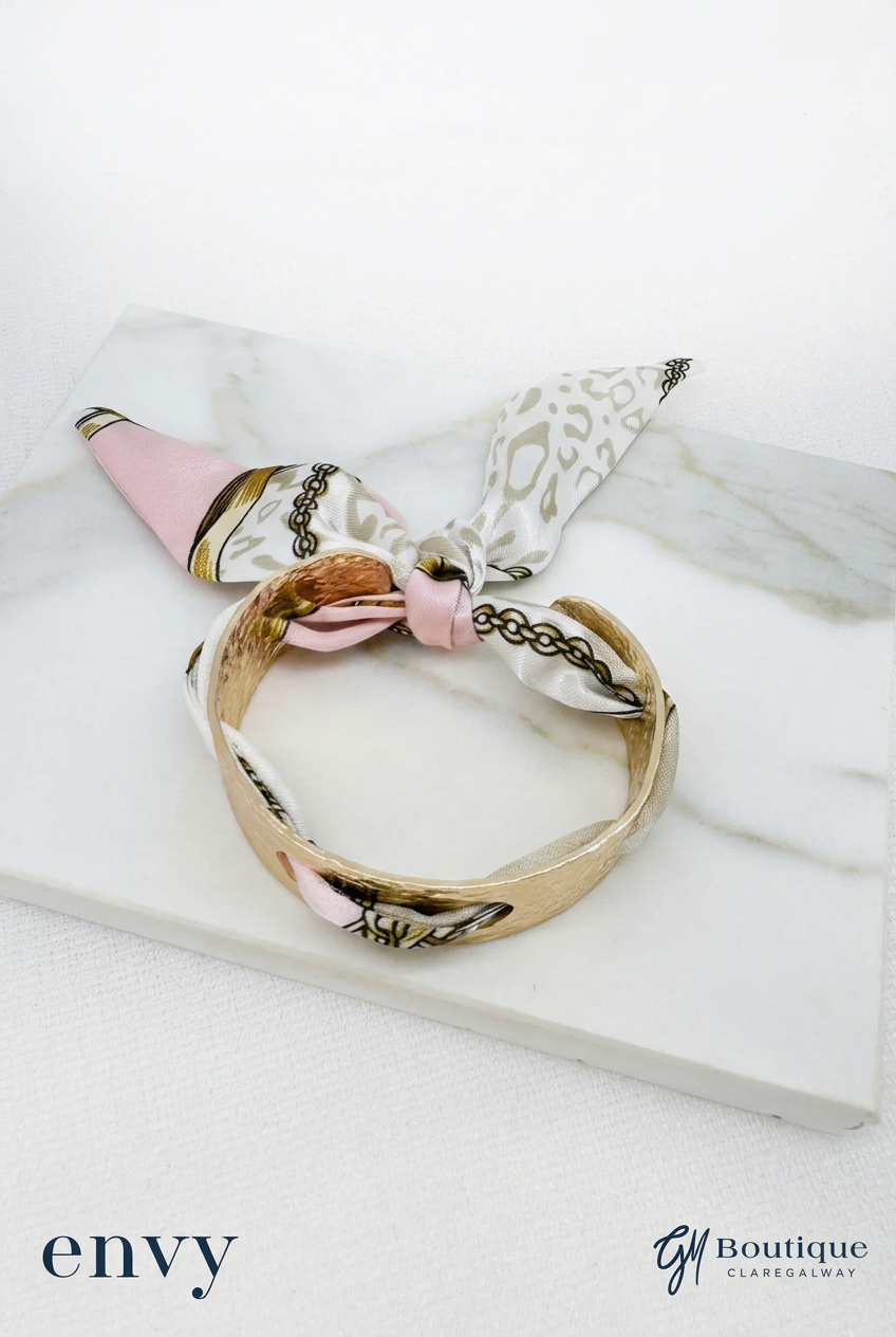 Envy Gold-Tone Scarf Cuff Bracelet