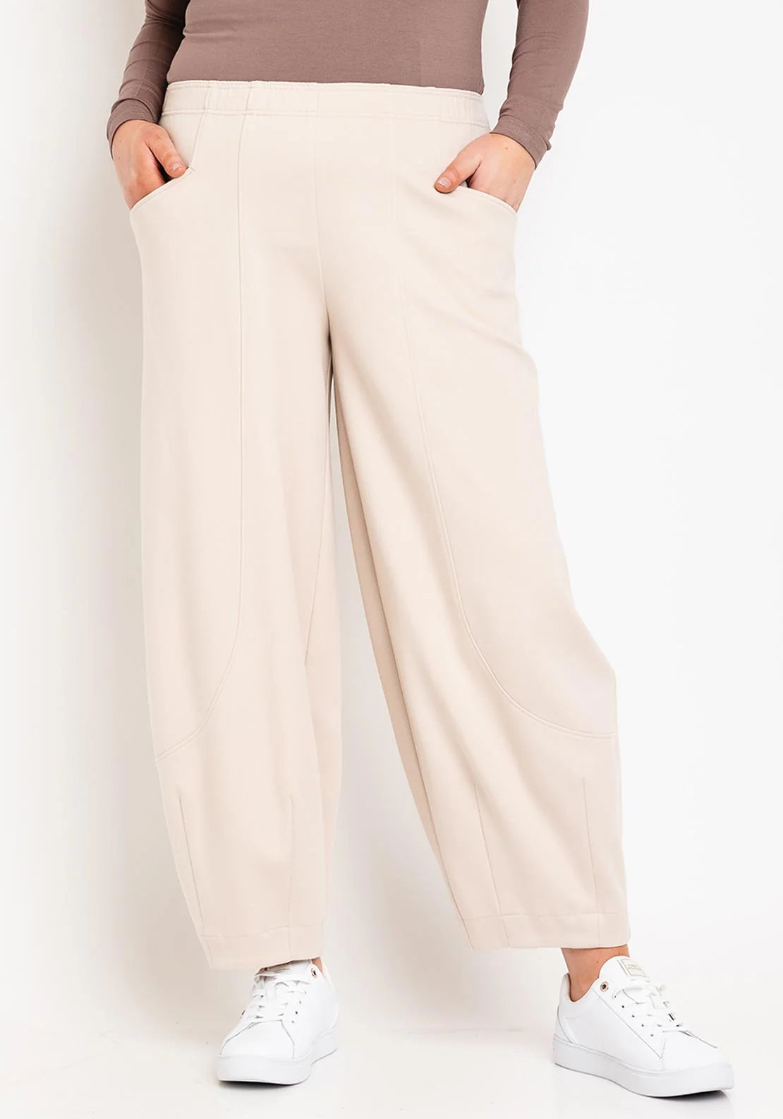 cream balloon leg trousers noen godske 