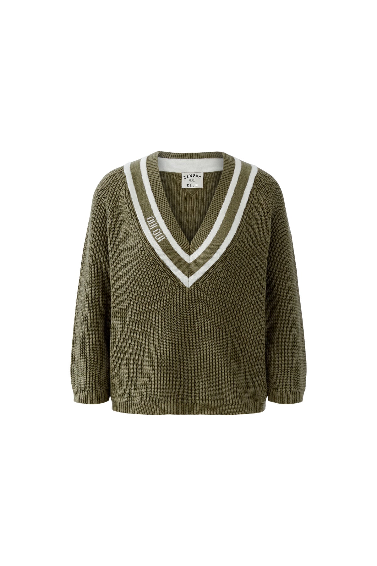 OUI Campus Knit V-Neck Sweater
